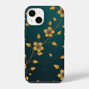 Coque Pour iPhone 14 Elegant Floral Pattern Phone Case