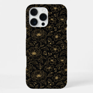 Coque iPhone 16 Pro Max Élégant floral sans couture de luxe