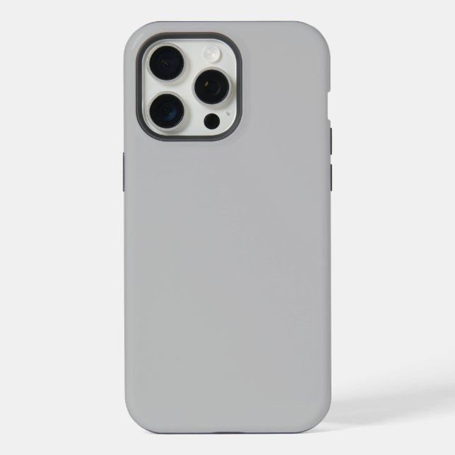 Coque iPhone Élégant gris moderne (Verso)