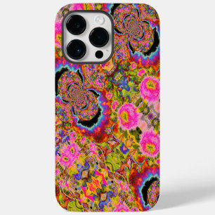 Coque Pour Pour iPhone 14 Pro Max Élégant motif abstrait fleuri coloré