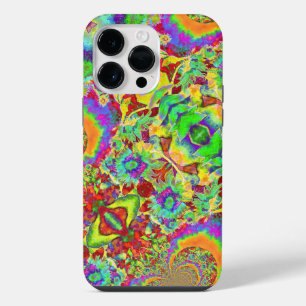 Coque Pour Pour iPhone 14 Pro Max Élégant motif abstrait fleuri coloré