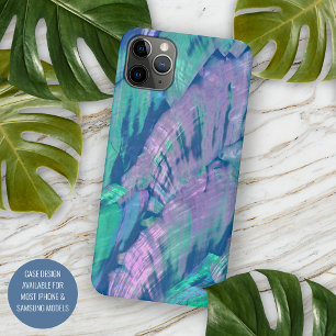 Coque iPhone 16 Pro Max Élégant motif de coquille d'abalone en faux turquo