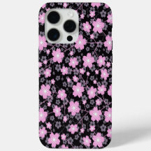 Élégant motif floral rose joli en fleur de cerisie