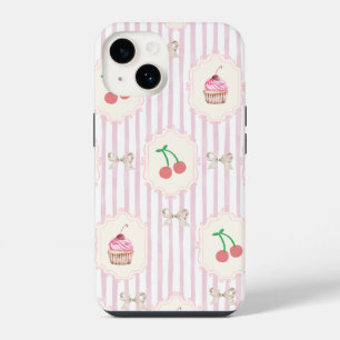 Coque Pour iPhone 14 Elégant motif vintage Fruits Cupcakes
