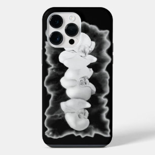 Coque Pour Pour iPhone 14 Pro Max Élégant noir blanc tropical orchidées floral