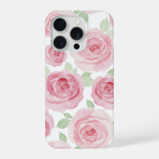 Coque iPhone 15 Pro Elegant Pink Roses Phone Case