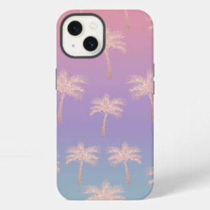 Etui iPhone 13 Élégant rose or parties scintillant dégradé motif