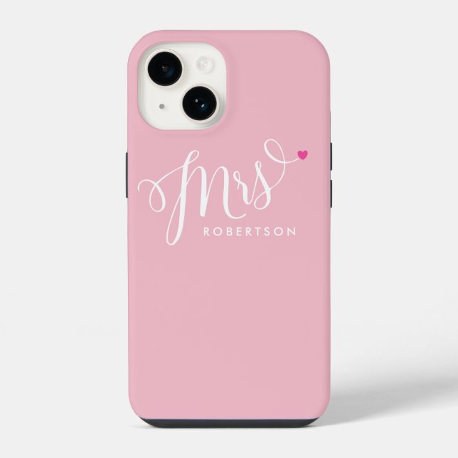 Coque iPhone Élégant Script Moderne Mariée Future Mme (Verso)