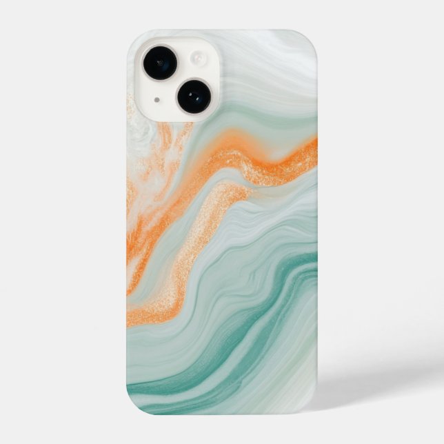 Coque iPhone Elegant White Marble Pattern  (Verso)