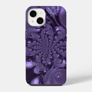 Coque Pour iPhone 14 Élégante étincelle Royale Purple Liquide
