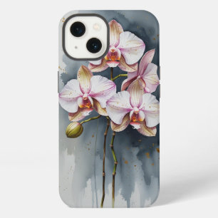 Etui iPhone 13 Elégante orchidée pour un design floral raffiné