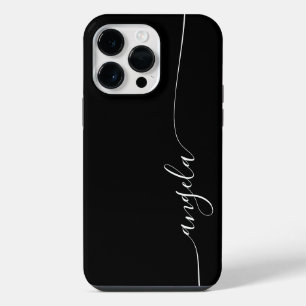 Coque Pour Pour iPhone 14 Pro Max Élégante signature glamour noir et blanc