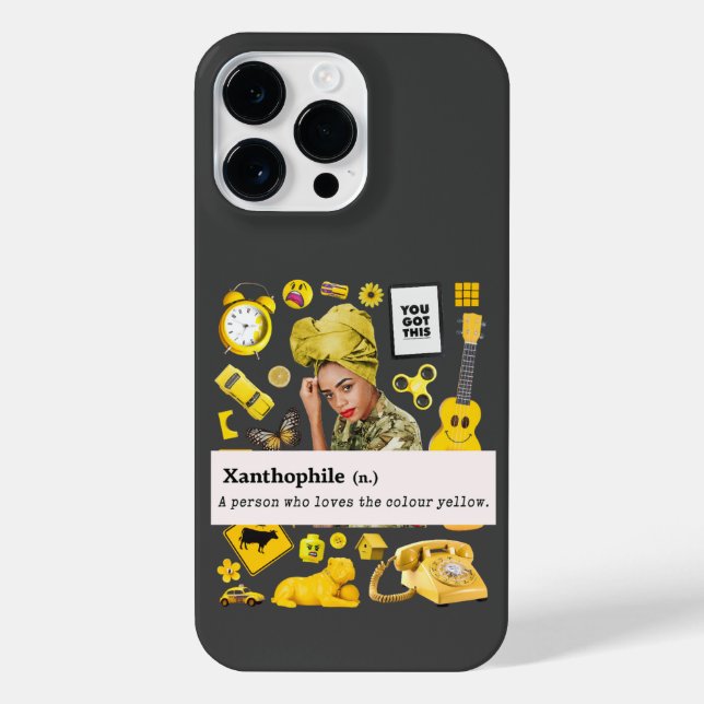 COQUE iPhone ÉLÉMENT JAUNE XANTHOPHILE JAUNE AMOUR JAUNE (Verso)