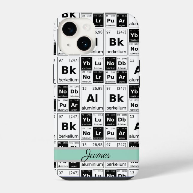 Coque iPhone Éléments chimiques  (Verso)