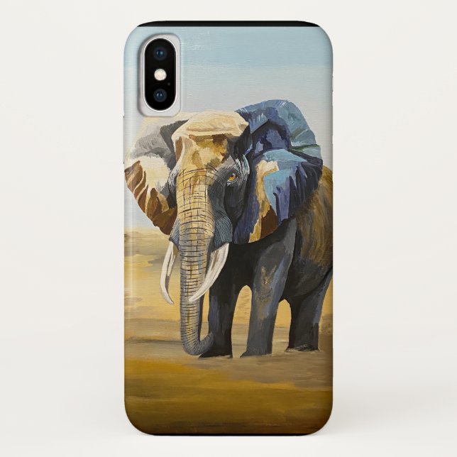 Coque iphone éléphant coloré (Dos)