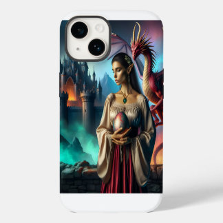 Coque Pour iPhone 14 Elfe avec oeuf de dragon