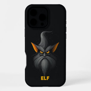 Coque iPhone 16 Pro Max Elfe magique en colère Noir