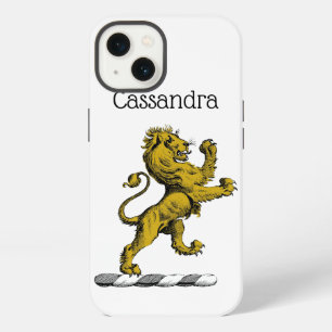 Etui iPhone 13 Emblème de crête de lion debout héraldique C