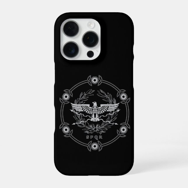 Coque iPhone Emblème de l'Empire romain (Verso)