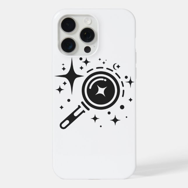 Coque iPhone Emblème de l'IA Étincelle étoiles, phare de l'ère  (Verso)
