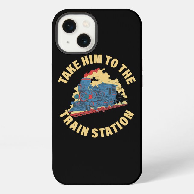 Coque iPhone Emmenez-le à la gare (Verso)