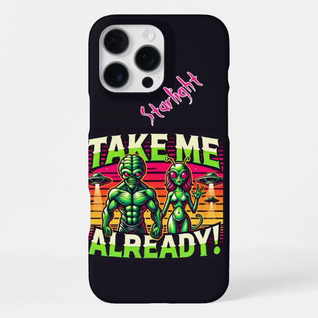 Coque iPhone Emmenez-moi au-delà des étoiles ! (Verso)