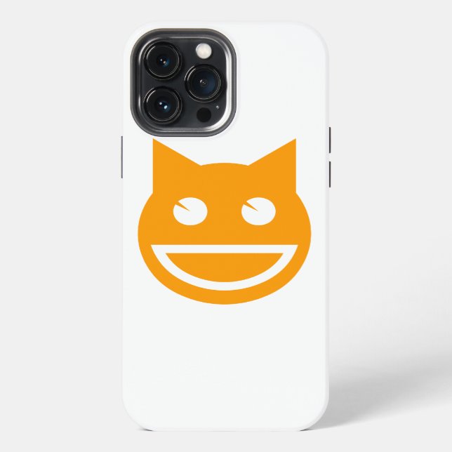 Coque iPhone Emoji Chat Sourire (Verso)