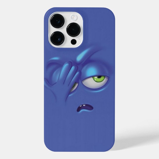 Coque iPhone Émoji palpitant face (Verso)