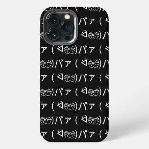 Etui iPhone 13 Pro Max Émoticône Paa ( ᐛ👐)パァ Blague Kaomoji Japonais
