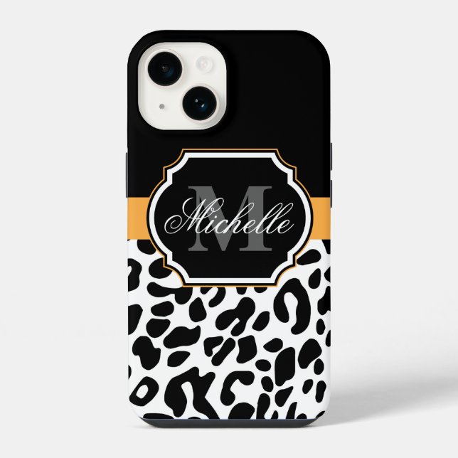 Coque iPhone Empreinte de léopard (Verso)