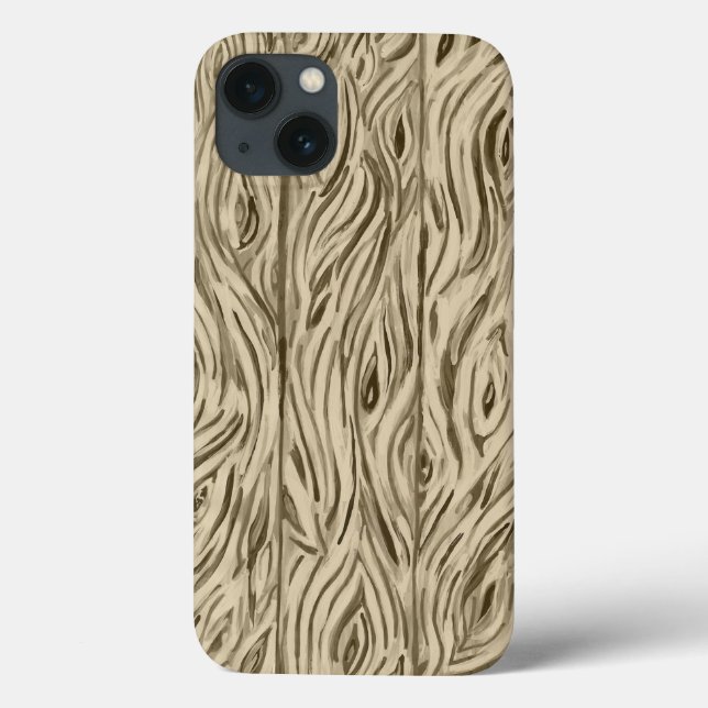 Coque iphone en chêne français (Verso)