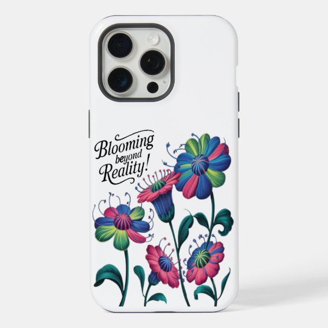 Coque iPhone en fleurs au-delà de la réalité (Verso)