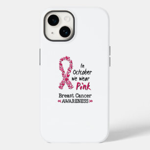 Coque Pour iPhone 14 En octobre, nous portons du rose pour la sensibili