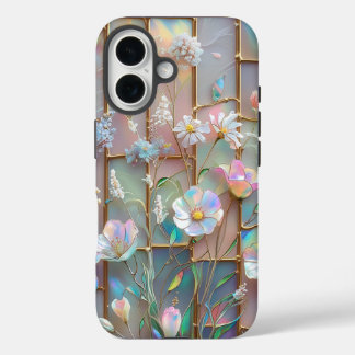 coque iphone en verre fleur sauvage