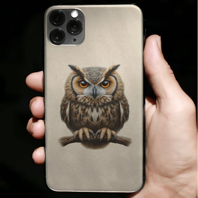 Coque iPhone Enchanter Owl Nature Le plaisir de l'amoureux (Créateur téléchargé)