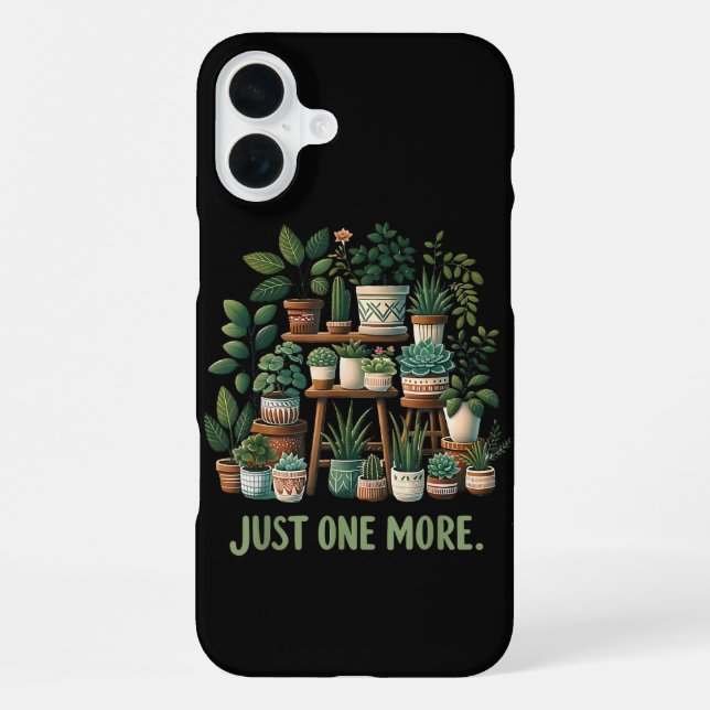 Coque iPhone Encore une plante drôle fleur intérieure amusante (Verso)