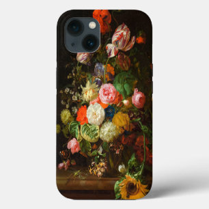 Etui iPhone 13 Encore vie de roses, tulipes, un tournesol, 1710