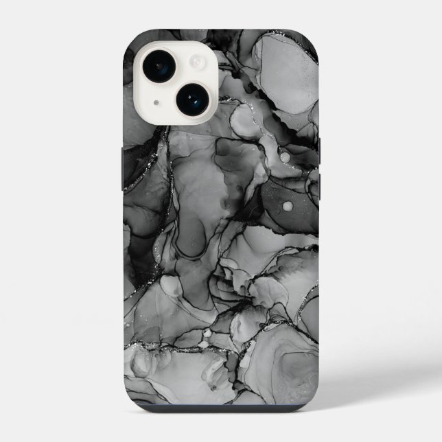Coque iPhone Encre noire (Verso)