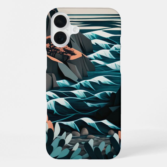 Coque iPhone Énergie Côtière (Verso)