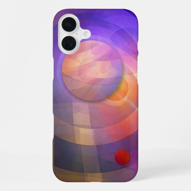 Coque iPhone Énergie solaire, abstraite artistique (Verso)