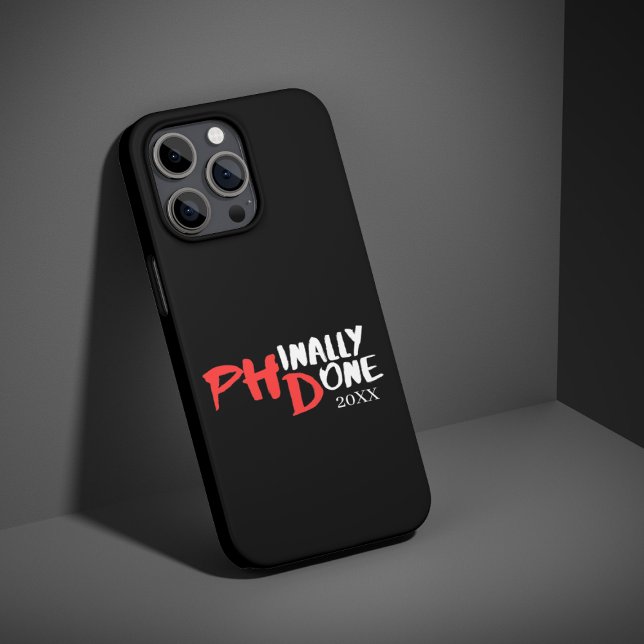 Coque iPhone Enfin fait - Conception de citation de remise de d (Créateur téléchargé)