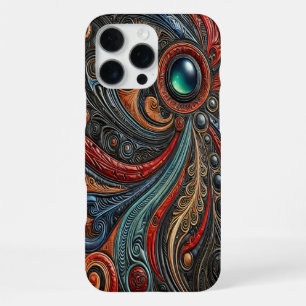 Coque iPhone 16 Pro Max Engin Alien Mysterieux Dérive à Travers l'Art Cosm