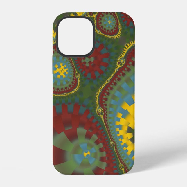 Coque iPhone Engrenages fractaux (Verso)