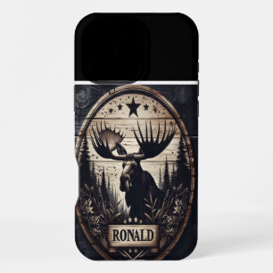 Coque iPhone 16 Pro Max Enseigne en bois d'orignal