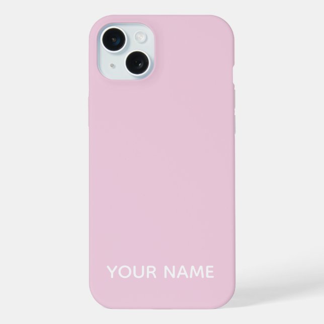 COQUE iPhone ENSEMBLE DE LUMIÈRE DE NOM PERSONNALISÉ DE COULEUR (Verso)
