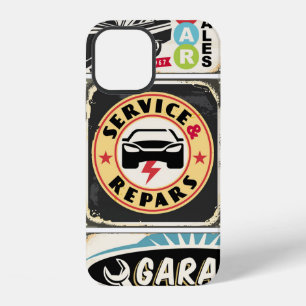 Coque iPhone 12 Ensemble de panneaux rétro pour la réparation et l