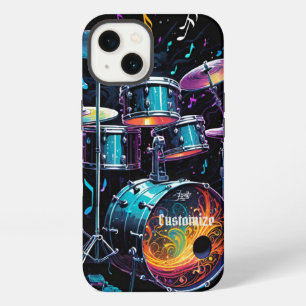 Etui iPhone 13 Ensemble de tambours de battage arrière