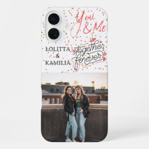 Coque iPhone 16 Plus Ensemble pour toujours Photo personnalisée iPhon