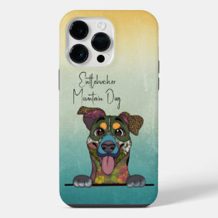 Coque Pour Pour iPhone 14 Pro Max Entlebucher Mountain Dog visage laid