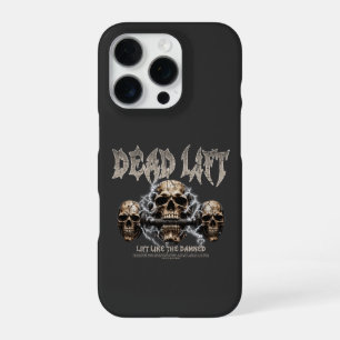 Coque iPhone 16 Pro Entraînement de soulevé de terre crâne de la salle